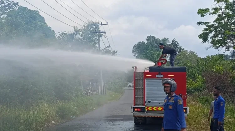 Kebakaran Lahan 150 Meter Persegi Dipadamkan