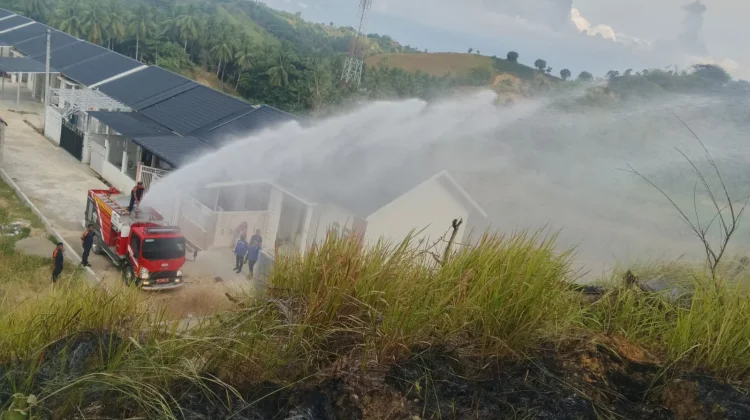 Pembakaran Sampah Diduga Picu Kebakaran Lahan Padang Sakti