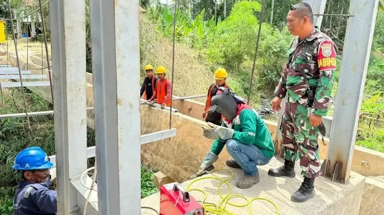 Pembangunan Jembatan Blang Gurah Aceh Utara Capai 50 Persen