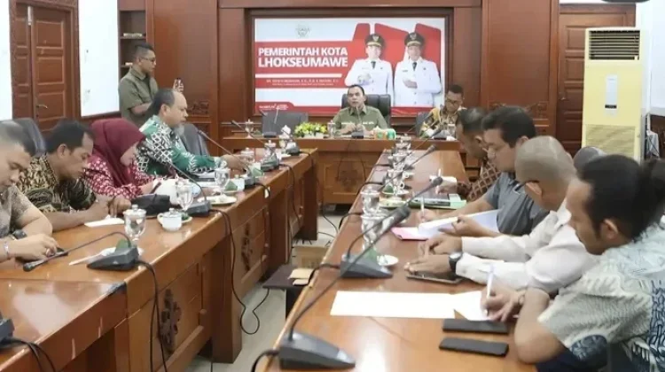 Pemko Lhokseumawe Tindak Lanjuti Pemanfaatan Lahan Eks Rel Bersama PT KAI