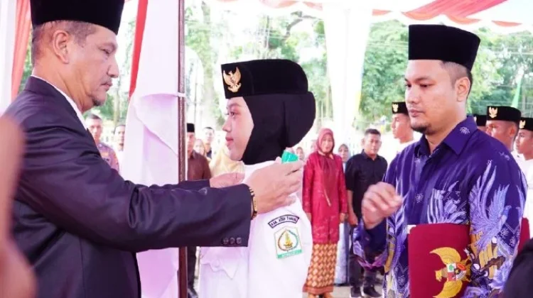 Bupati Aceh Tamiang Kukuhkan 30 Anggota Paskibraka Tahun 2026