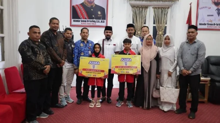 Dua Pelajar Aceh Timur Wakili Aceh di O2SN Nasional