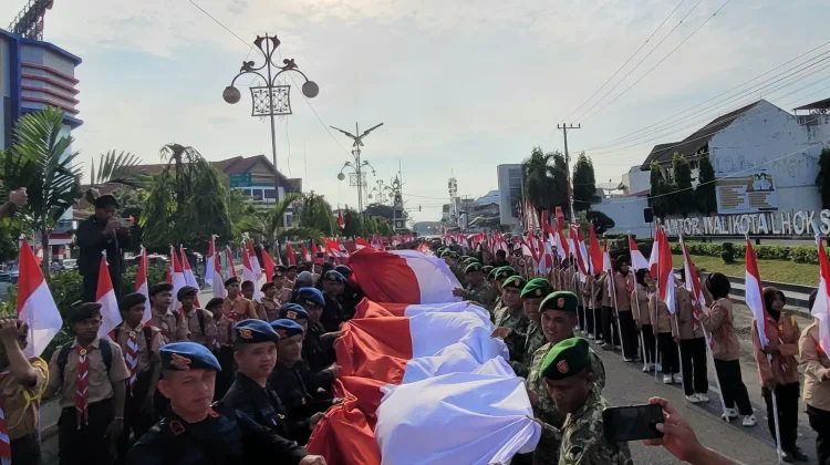 Kirab Merah Putih, Lhokseumawe Tegaskan Semangat Persatuan