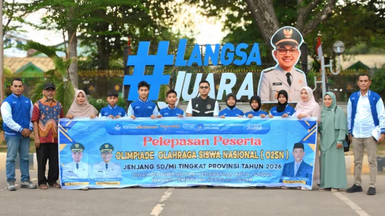Jeffry Lepas Enam Pelajar Langsa menuju O2SN