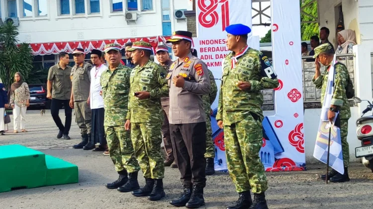 Kapolres Hadiri Kirab Merah Putih Semarakkan HUT ke-81 Kemerdekaan RI