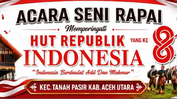 Meriahkan Hari Kemerdekaan, Para Kades di Tanah Pasir Gelar Lomba dan Pentas Seni