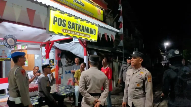 Sambang Pos Kamling, Polsek Banda Sakti Perkuat Kamtibmas