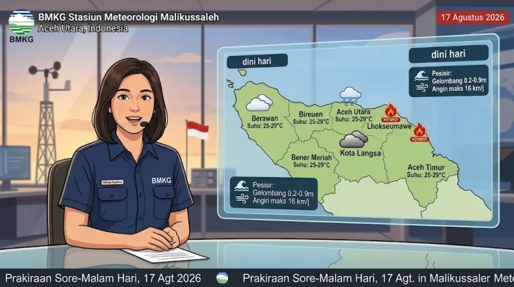 BMKG Malikussaleh Rilis Prakiraan Cuaca Hari Kemerdekaan 17 Agustus 2026