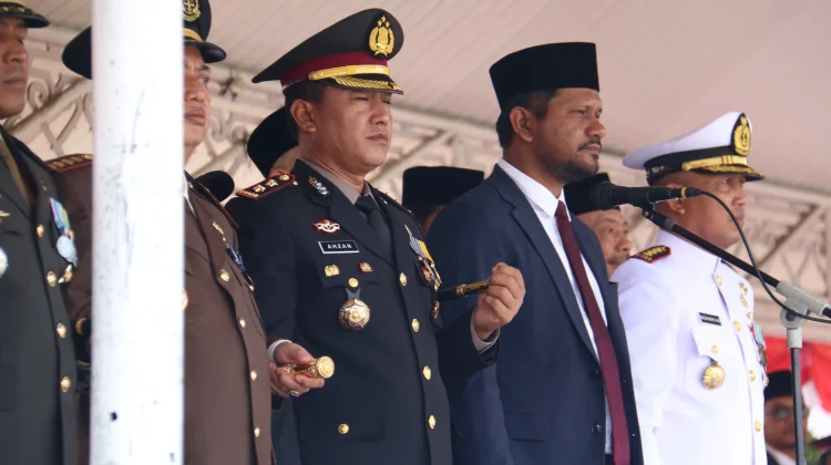 Kapolres Lhokseumawe Hadiri Upacara HUT ke-81 Kemerdekaan RI di Lapangan Hiraq