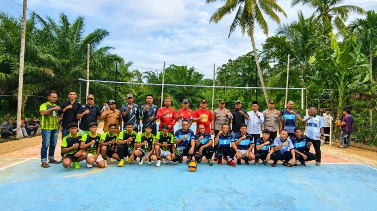 Meriahkan HUT RI, Muspika Buka Turnamen Voli Sekecamatan Julok