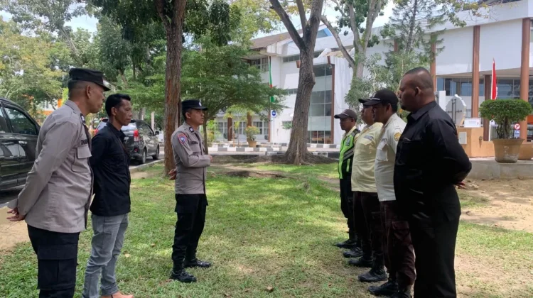 Pengamanan, Satbinmas Polres Lhokseumawe Cek Satpam Kampus Poltek