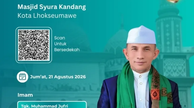 Tgk. M. Nasir Yunus Jadi Khatib Jumat di Masjid Syura Kandang