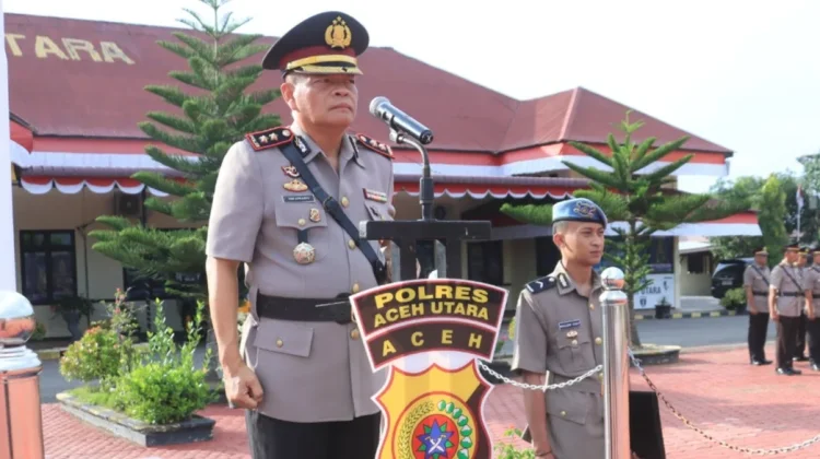 Mengenang Jejak Perjuangan, Polres Aceh Utara Gelar Upacara Hari Juang Polri