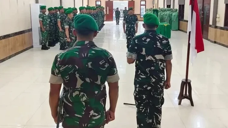 Kodim 0103/Aceh Utara Gelar Tradisi Penerimaan dan Pelepasan Personel