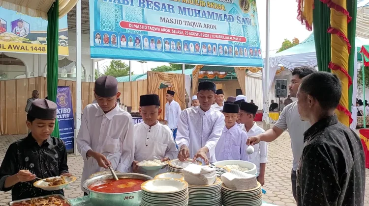 Semarak Maulid di Aceh Utara, Ribuan Warga Padati Masjid Taqwa Aron