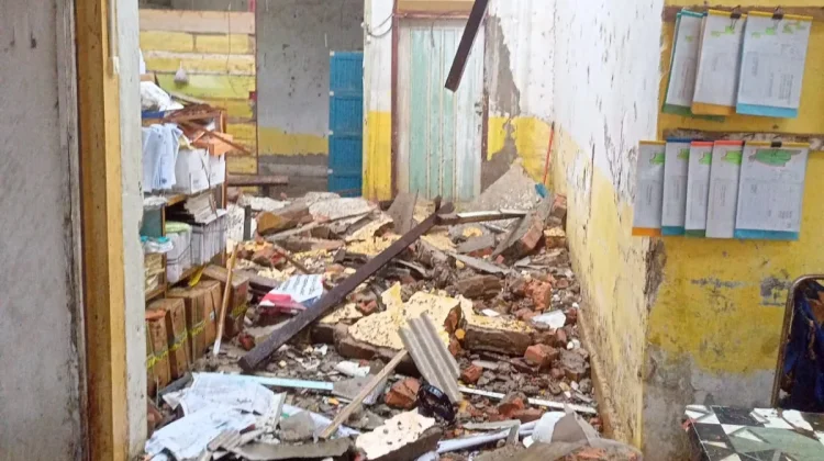 Cuaca Ekstrem Terjang Cot Girek, Rumah hingga Kantor Rusak