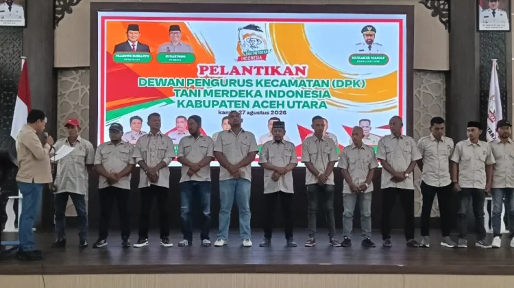 Tani Merdeka Indonesia Aceh Utara Lantik Pengurus di 13 Kecamatan