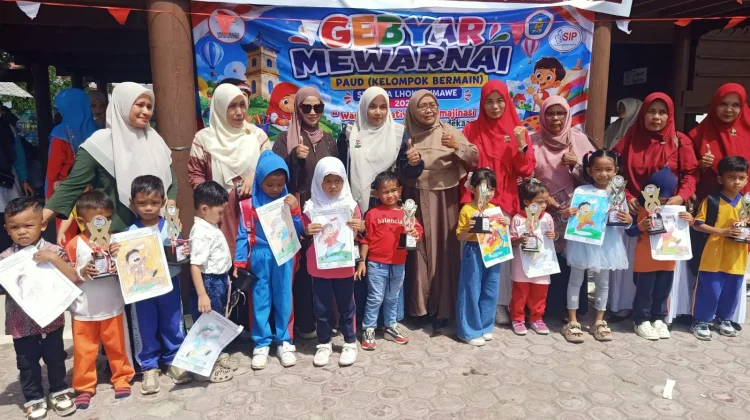 Sebanyak 100 Anak PAUD Warnai Merdeka di Museum Lhokseumawe