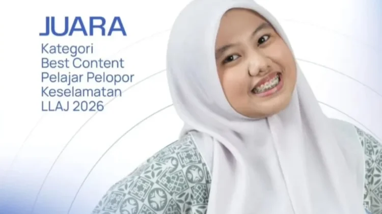 Cut Alisa Zahira Raih Best Content Pelajar Pelopor LLAJ Aceh