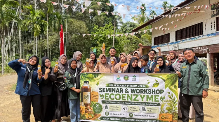 Mahasiswa KKN 32 UNIMAL Gelar Seminar dan Workshop Ecoenzim