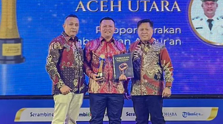 Bupati Aceh Utara Raih Serambi Award 2026, Pelopor Gerakan Membumikan Alqur’an