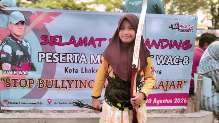 Jihan Nafisha Ukir Juara 1 Panahan WAC-8 Lhokseumawe
