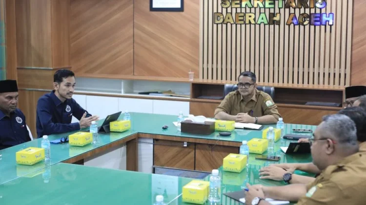 Perkuat Kolaborasi Pengawasan Penyiaran KPIA Audiensi dengan Plt.Sekda Aceh