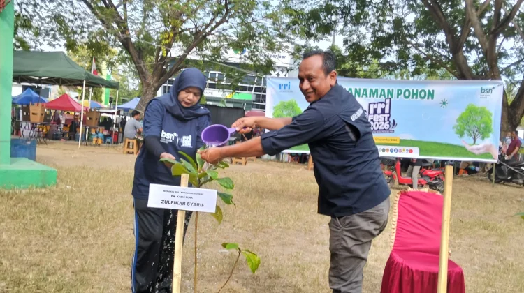 Penanaman Pohon Warnai Rangkaian RRI Fest 2026 di Lhokseumawe