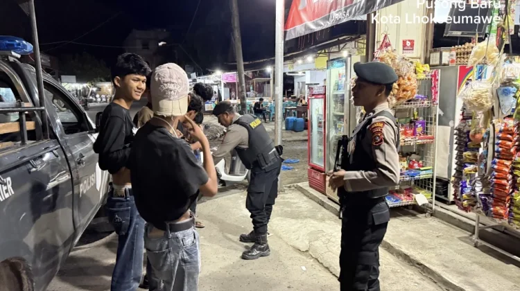 Cegah Kejahatan Malam Hari, Polres Lhokseumawe Perkuat Patroli Peritis