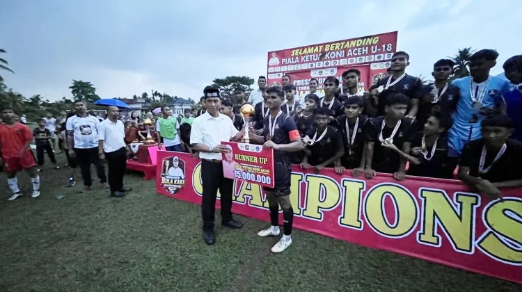 Kapolres Lhokseumawe Hadiri Penutupan Turnamen U-18 Piala Ketua KONI Aceh