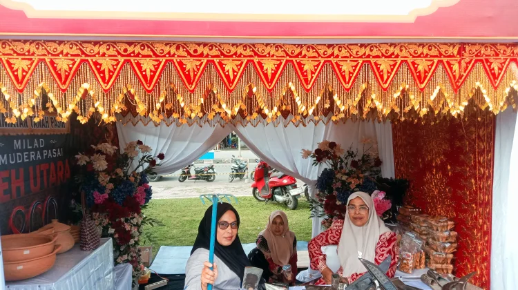 Stand Tanah Pasir Pamerkan Produk Unggulan Lokal di Milad ke-800 Samudera Pasai