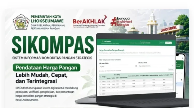 Inovasi DKPPP Lhokseumawe Digitalisasi Pendataan Harga Pangan