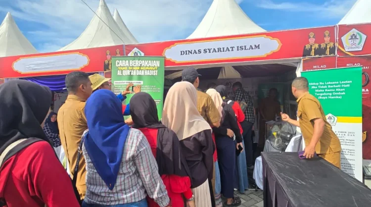 Al-Qur’an dan Iqra Jadi Magnet Pengunjung Stan DSI Aceh Utara