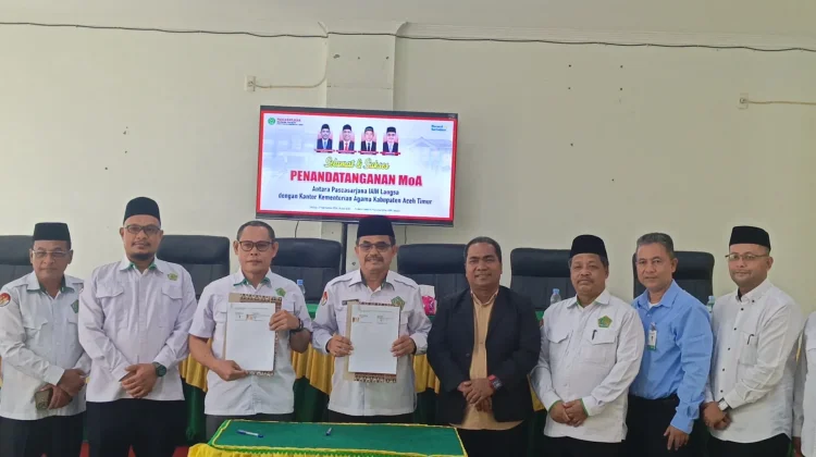 Kemenag Aceh Timur dan Pascasarjana IAIN Langsa Sepakati MoA