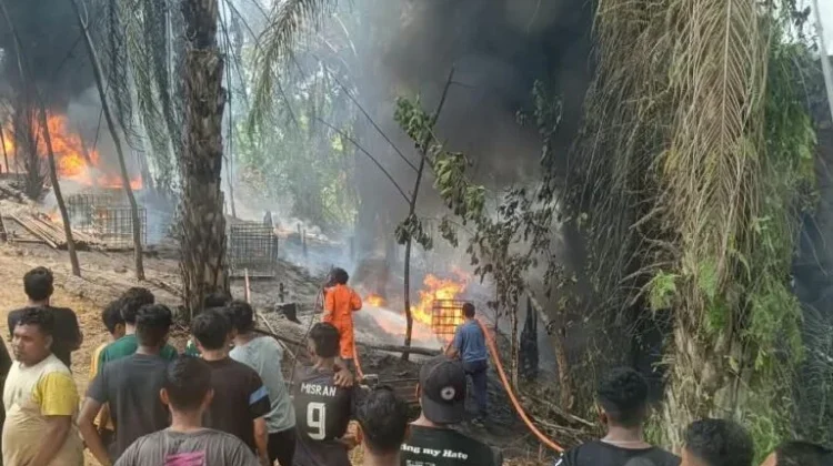 Sumur Minyak Aceh Timur Kembali Terbakar, Empat Damkar Dikerahkan