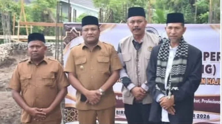 Bupati Bireuen Letakkan Batu Pertama Pembangunan Gedung Kantor Kementerian Haji