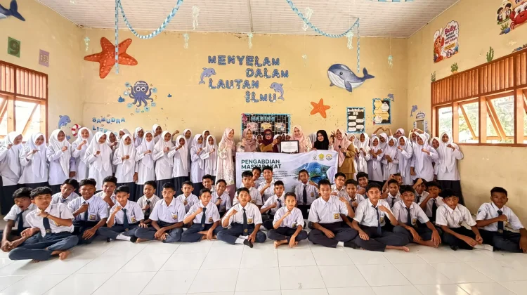 SIAGA-AI Edukasi 164 Siswa SMPN 5 Lhoksukon Hadapi Banjir