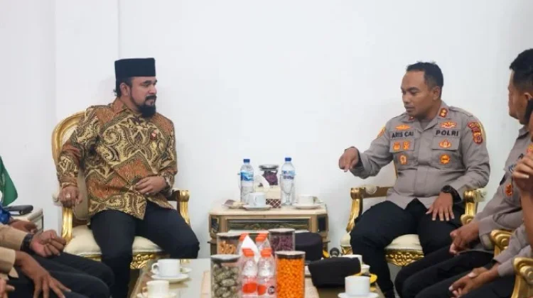 Al-Farlaky dan Kapolres Aceh Timur Perkuat Kamtibmas