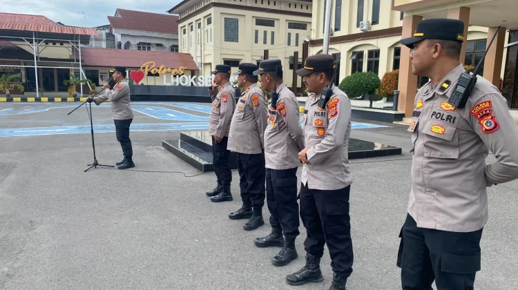 Polres Lhokseumawe Gelar Apel Kesiapan Pengamanan Pilchiksung serentak