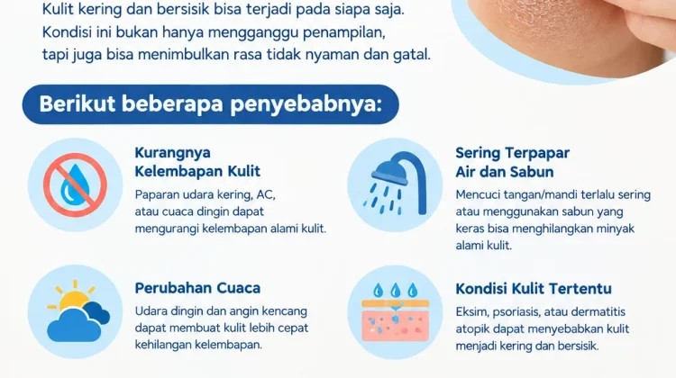 Penyebab Kulit Terlalu Kering dan Bersisik