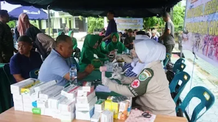 Dari Donor Darah hingga Khitanan Massal, Aksi Sosial Kodim Aceh Tamiang