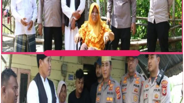 Kapolres Lhokseumawe Salurkan Kursi Roda dan Santunan kepada Dua Lansia
