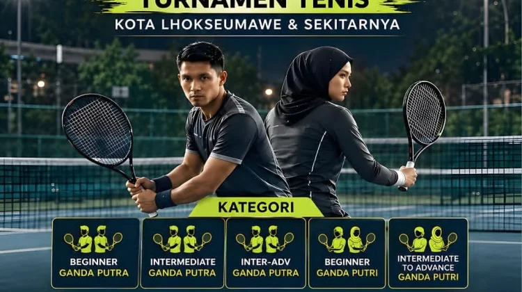 Komite Olahraga Masyarakat Indonesia (KORMI) Lhokseumawe Gelar Turnamen Tenis