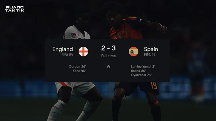 Analisis Taktik Spanyol Kalahkan Inggris 3-2, Mental Juara di UEFA Nations League