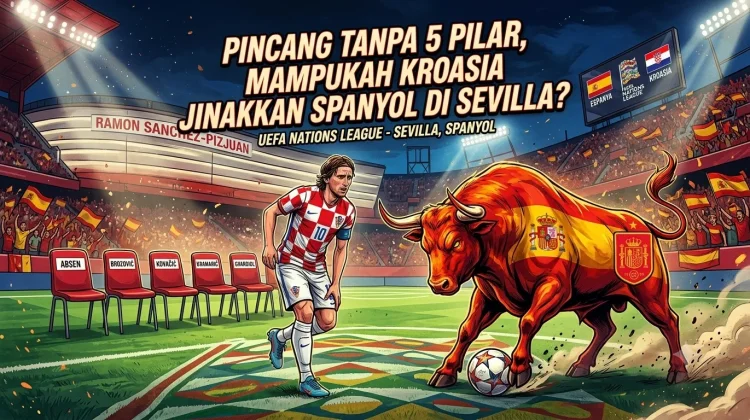 Pincang tanpa 5 Pilar, Mampukah Kroasia Jinakkan Spanyol di Sevilla?
