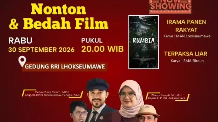 RRI Lhokseumawe Kembali Gelar Nonton dan Bedah Film Karya Sineas Muda Aceh