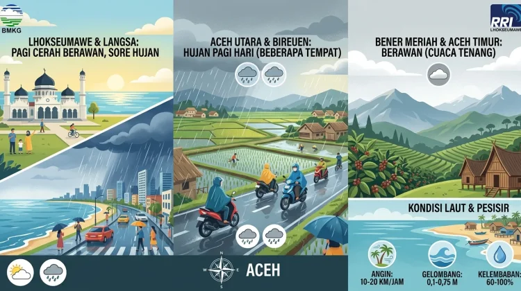 BMKG Malikussaleh Imbau Warga Waspadai Perubahan Cuaca Ekstrem Mendadak