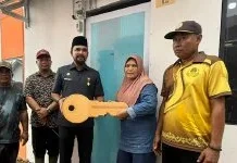 Bupati Aceh Timur Resmikan 32 Unit Huntara Penaron Baru