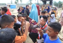 Mahasiswa STIK Lemdiklat Polri Gelar Trauma Healing