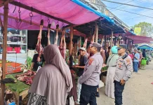 Meugang di Banda Sakti, Polisi Amankan Pasar